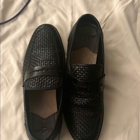 Men's Black Loafers - Picture 1 of 4